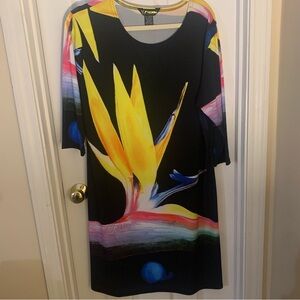 XL Valentina Dress Extra Large Tropical Print Dress
